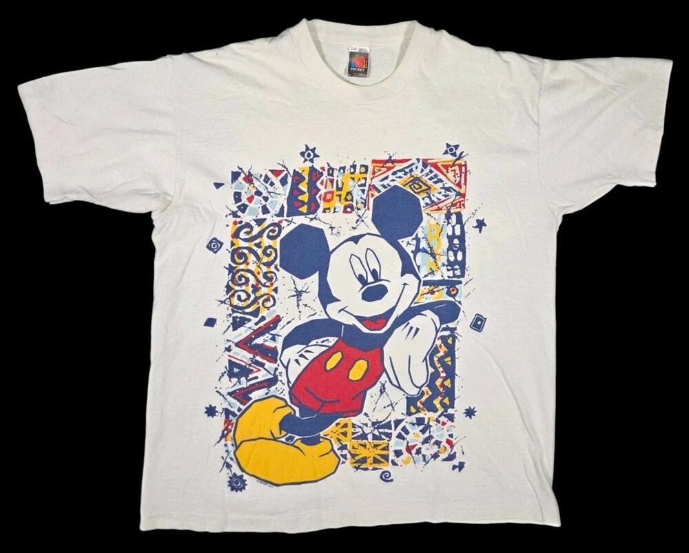 90s Mickey Unlimited Disney T-Shirt Jerry Leigh USA Single Stitch White One Size